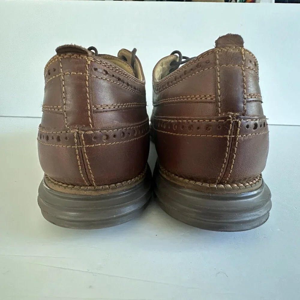 Cole Haan Mens Original Grand Wingtip Oxford Brown Shoes C27845 Sz 12 M‎